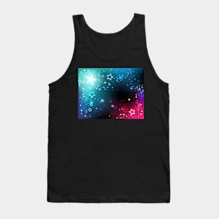 Bright space background with stars. Tank Top